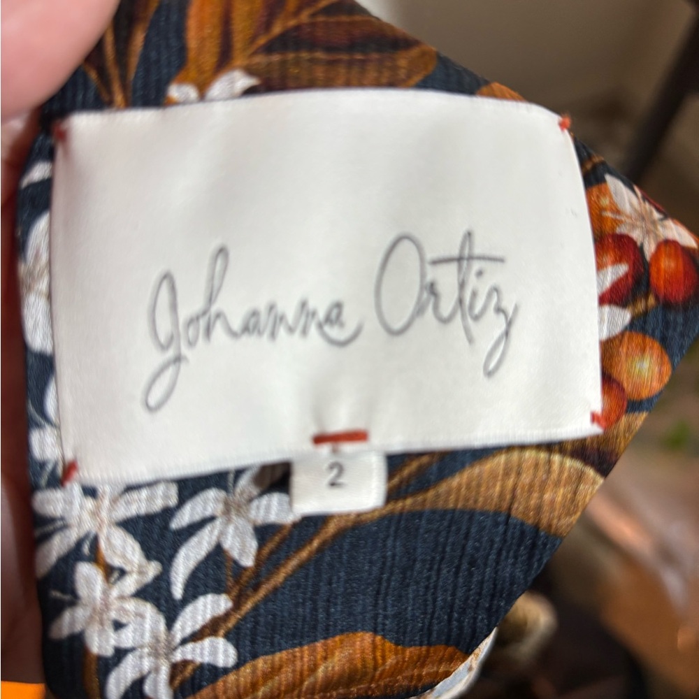 NWOT  Johanna Ortiz Elegant Floral Print Dress - Picture 15 of 16